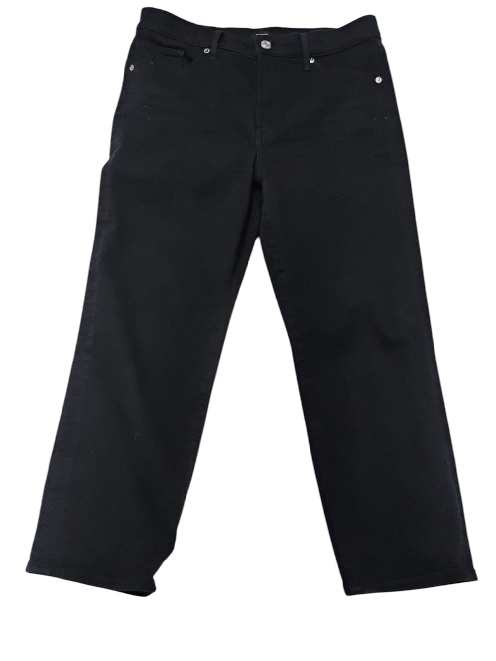 Express Classic Black Straight-Leg Ankle High Rise SZ 6 S